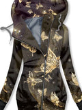 Women's Butterflies Art Print Sweatjacke