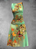 Women's Summer Vintage Butterfly Maxi Dress