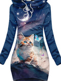 Women's Cat Butterfly Casual Sweatshirt