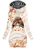 Women's Autumn Maple Owl Casual Sweatshirt