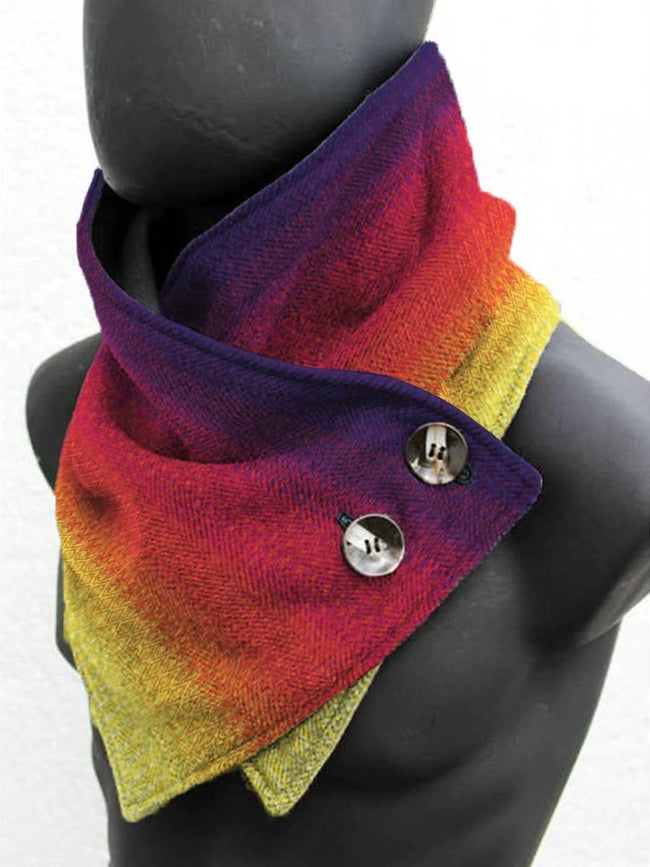 Gradient Print Warm Scarf