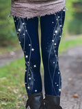 Shining Casual Print Leggings