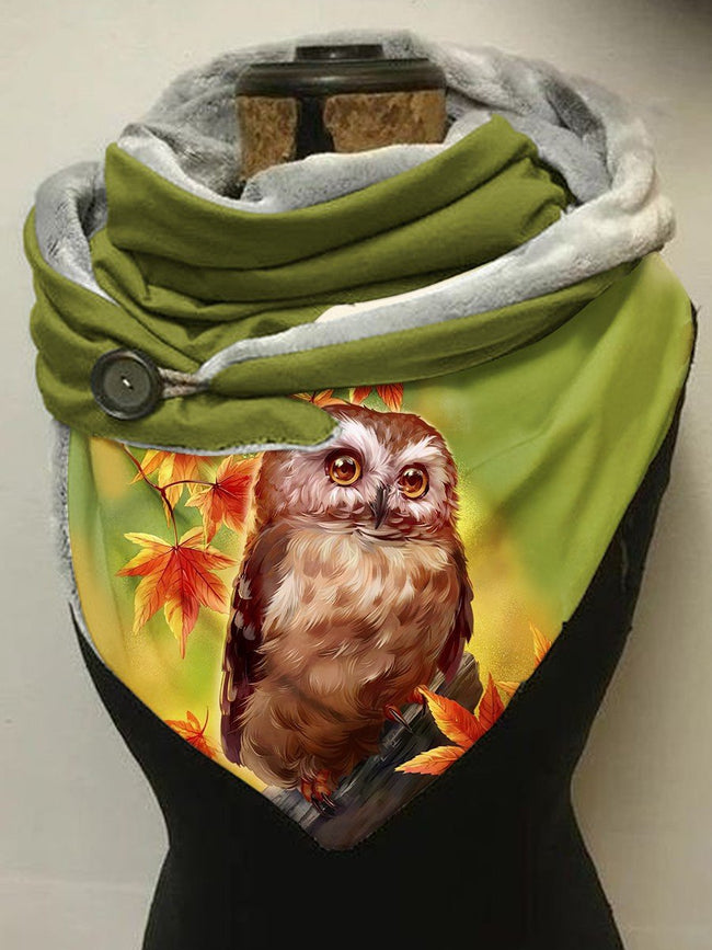 Women's Maple Owl Casual scarf