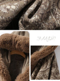 Women's Retro Cape Thickened Imitation Cashmere Wool Hooded Coat Thickened Coat