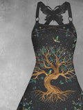 Women's Tree of Life Art Design Casual Mini Dress