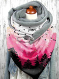 Women's Pigeon Print Casual Wrap Scarf