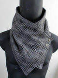 Vintage Check Fleece Thickened Scarf