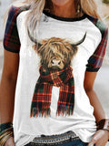 Women's Highland Cattle Print T-shirt