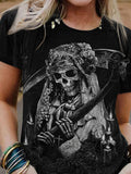 Punk Skull Art Casual T-Shirt