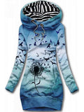 Women's Dandelion Gradient Bloom Art Print Sweatjacke