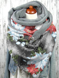 Casual Christmas Floral Scarves and Shawls