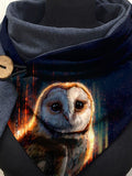 Owl Art Print Casual Scarf