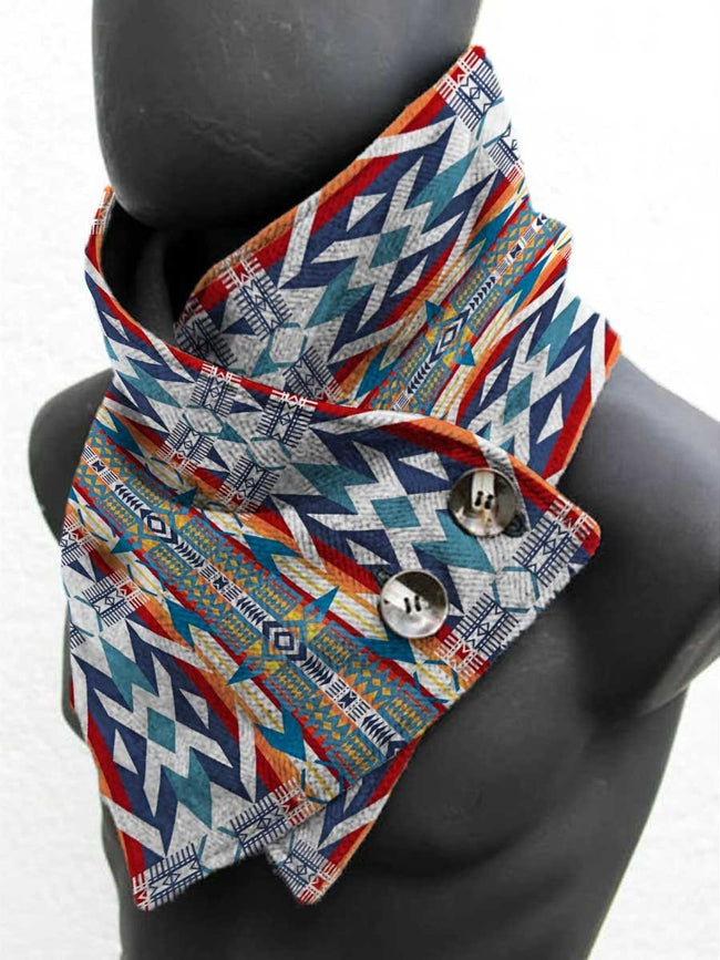 Western Aztec Vintage Print Scarf