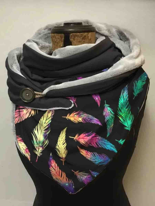 Women's Feather Art Casual Wrap Scarf