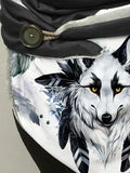 Wolf Feather Art Fleece Casual Scarf