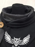 Women's Simple Owl Casual Windproof Shawl Scarf