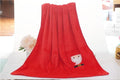 Christmas Gifts Sofa Blanket Office Break Flannel Warmth Santa Claus Elk Portable Blanket