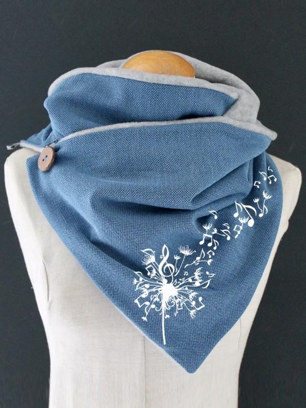 Dandelion Warm Fleece Casual Scarf and Shawl