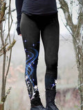 Women's Streamer Art Casual Tight Leggings