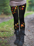 Women's Owl Print Casual Leggings