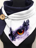 Owl Forest Art Print Casual Scarf