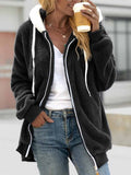 Women's Plush Thick Long-Sleeved Coat Cardigan