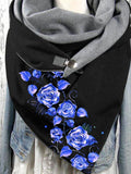 Rose Pattern Casual Scarves and Shawls