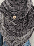 Women's Four Sided Continuous Pattern Print Casual Wrap Scarf