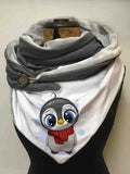 Cute Penguin Casual Scarf and Shawl