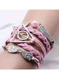 Deathly Hallows Vintage Leather Strap Bracelet Various Owl Wing Bracelets Snitch