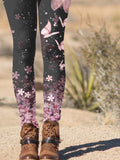 Women's Casual Butterfly Print Leggings