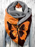 Butterfly Print Scarf and Shawl