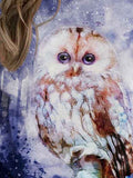 Women's Owl Art Print Sweatshirt