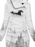 Women's Horse Art Casual Sweatshirt