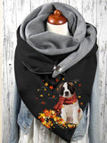 Women's Cute Dog Saint Bernard Casual Shawl Scarf