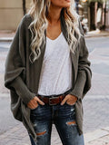 Women's Solid Color Comfortable Sweater Cardigan Jacket