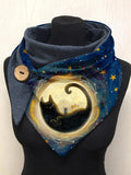 Star Cat Art Print Casual Scarf