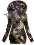 Women's Butterflies Art Print Sweatjacke