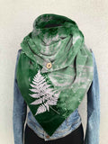 Women's Leaf Print Casual Wrap Scarf