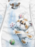 Women's Cute Dog Casual Sweatshirt