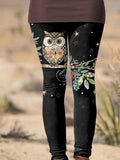 Women's Owl Casual Print Leggings