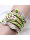 Deathly Hallows Vintage Leather Strap Bracelet Various Owl Wing Bracelets Snitch