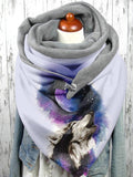 Wolf Art Fleece Casual Scarf