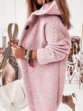 Ladies Hooded Knitted Commuter Loose Cardigan