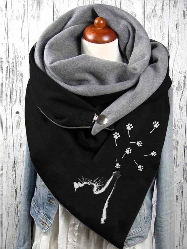 Women's Cute Cat Casual Scarf