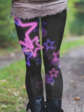 Star Casual Print Leggings