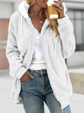 Women's Plush Thick Long-Sleeved Coat Cardigan