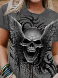 Punk Skull Art Casual T-Shirt