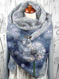 Winter Dandelion Art Pattern Scarf Scarves