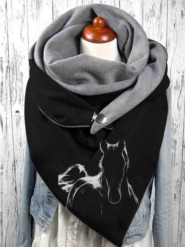 Women's Cute Horse Casual Scarf